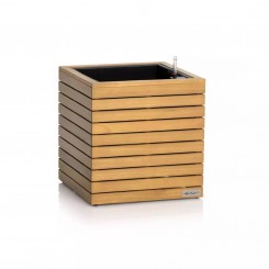 Lechuza Pflanztopf PALO Natural Wood 45 low Komplettset Eukalyptusholz 