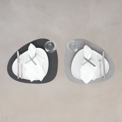 Lind DNA Tischset Curve wendbar anthrazit/hellgrau 9828559 