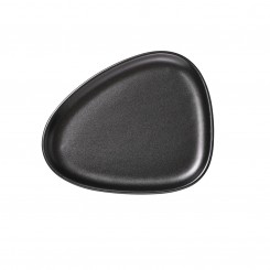 Lind DNA Mittagsteller Curve Stoneware 2er Set schwarz 990163 