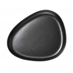 Lind DNA Servierteller Curve Stoneware schwarz 990164 