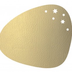 Lind DNA Tischset Curve Star L Hippo gold 37x44cm 990137 