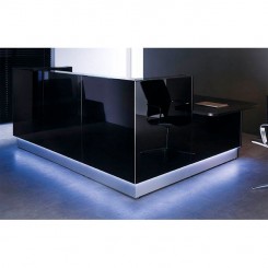 mdd. Eckempfangstheke mit Ablage Linea LGC35L konfigurierbar 