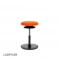 Löffler ERGO Sitzhocker mit Bodenwippe Sitz Ø 37 cm, konfigurierbar 