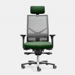 Löffler FIGO AIR Bürodrehstuhl mit Kopfstütze KN, konfigurierbar 