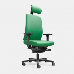 Löffler FIGO Bürodrehstuhl mit Kopfstütze FGK9, konfigurierbar 