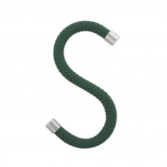 Peppermint Products Loop HOOK Textil-S-Kleiderhaken aus Seil / 5er Set waldgrün PMP_0021_GR_00 