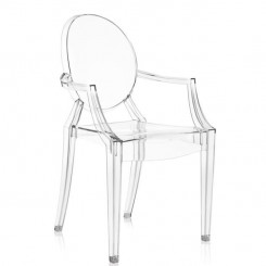 Kartell Stühle im 4er Set Louis Ghost  glasklar 4853B4 