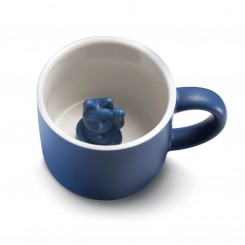 Donkey Products Tasse Maneki Neko / Glückskatze dunkelblau 210344 