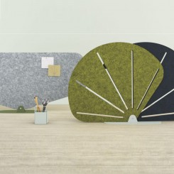 Manade Butterfly Schreibtisch Sichtschutz akustisch wirksam, konfigurierbar 