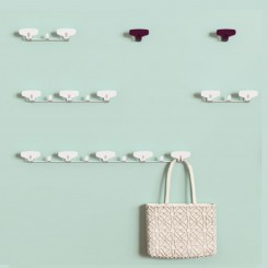 Manade Yin Wandhaken, Wandgarderobenleiste mit 2, 3 oder 5 Haken, konfigurierbar 