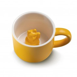 Donkey Products Tasse Maneki Neko / Glückskatze gelb 210346 