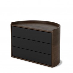 Umbra Aufbewahrungsbox Moona schwarz/walnuss 1014748-048 