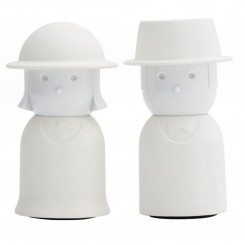 Qualy Salz-und Pfefferstreuer Mr. & Mrs. Salt and Pepper weiß QL10054 