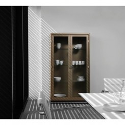 Müller Möbelfabriaktion Vitrine mit 2 Glastüren Classic Line SB424-2 