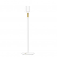 Nordic Flame Kerzenständer weiß/gold 27cm N941 