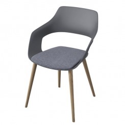 Wilkhahn Universalstuhl Occo m. Massivholzfuß Eiche, natur geölt und Sitzpolster 222/21, konfigurierbar 