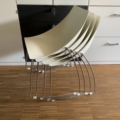 Parri Stapelstühle Hoop 4er Set weiß 