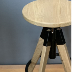 Pedrali Arki-Stool Barhocker ARKW8 - Eiche/schwarz