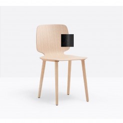 Pedrali Babila 2700 Esche schwarz, 2er Set