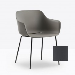 Pedrali Babila XL recycled 2734R Outdoor grau, 2er Set