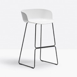 Pedrali Babila Barhocker 2748 weiß, schwarz, 1x