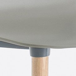 Pedrali Babila Stuhl 2755 Gestell: Esche gebleicht, Sitz: grau