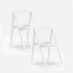 Pedrali Enjoy 460 Klappstuhl  2er Set weiß