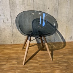 Pedrali Gliss 905 Schalenstuhl grau transparent/Esche Walnuss 905_FU_N1 