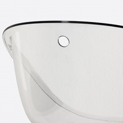 Pedrali Gliss 968 Schalenstuhl auf Rollen 968_TR weiß transparent
