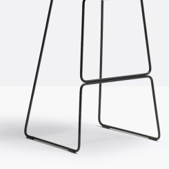 Pedrali Gliss 906 Barhocker schwarz, transparent, 1 Stück