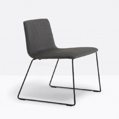 Pedrali Inga Kufen-Lounge-Stuhl, gepolstert, 5688, 2 Stück 