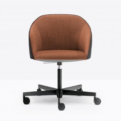 Pedrali Laja 2, Drehstuhl auf Rollen, gepolstert, höhenverstellbar, 888/2 