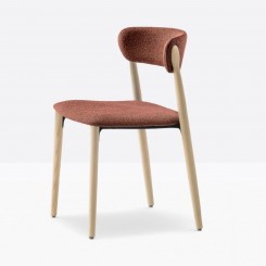 Pedrali Nemea Stuhl 2823, gepolstert, 2 Stück 