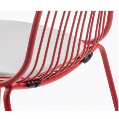 Pedrali Nolita Stuhl 3651 Hochlehner rot