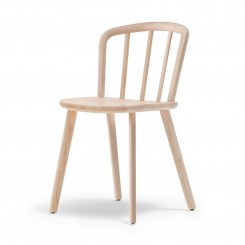 Pedrali Nym 2830, Holzschalenstuhl, 4-Fußgestell 2 Stück