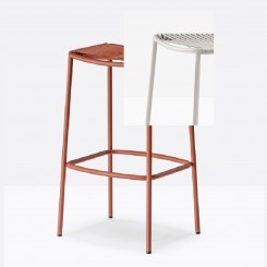 Pedrali Philia Outdoor Barhocker 3908, 2 Stück weiß_weiß