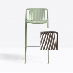 Pedrali Tribeca Terrassen-Barstuhl 3668 Sitzhöhe 77,5 cm braun