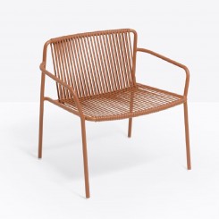 Pedrali Tribeca Terrassenstuhl 3669 mit Armlehnen terracotta, 2er Set
