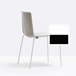 Pedrali Vierbeinstuhl Tweet 890_BI_NE schwarz/weiß