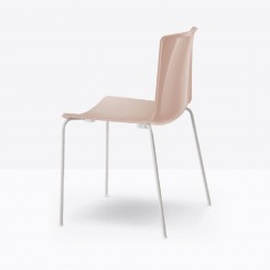 Pedrali Vierbeinstuhl Tweet 890_RA rosa, 4er Set