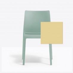 Pedrali Volt 673_HB, Stuhl breit mit hoher Lehne gelb