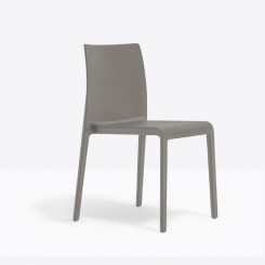 Pedrali Volt 674_HB_RM Stuhl, breit, hohe Lehne, Armlehnen recycled grey, 4er Set