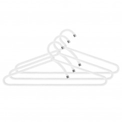 Peppermint Products ROPE HANGER Textil-KLEIDERBÜGEL aus Seil 3er Set Weiss PMP_0035_WH_00 
