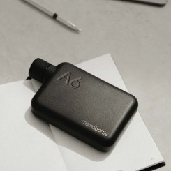 memobottle™ A6 Edelstahl Trinkflasche schwarz 500ml MEM_0001_A6_BL 