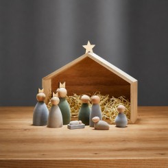 Philippi KRYBBE Weihnachtskrippe, 9tlg, 296020 