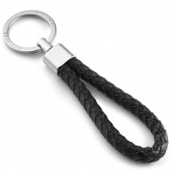 Philippi Schlüsselanhänger Sergio Nickel/Leder schwarz 160001 