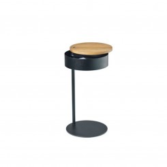 pieperconcept LETTO Beistelltisch Stahl schwarz, Ablage Eiche 8024.62.815 