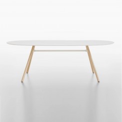 Plank Mart Tisch 9825-01, 220x100cm oval, Höhe 73, konfigurierbar 