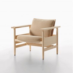 Plank Sombra Lounge Stuhl 1300_12, Esche, konfigurierbar 