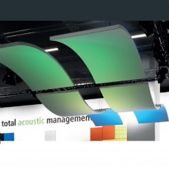 Preform acoustics in motion, geschwungenes Deckenpaneel, konfigurierbar 